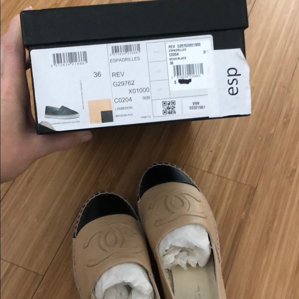 Authentic lamb skin leather espadrilles - Picture 4 of 4